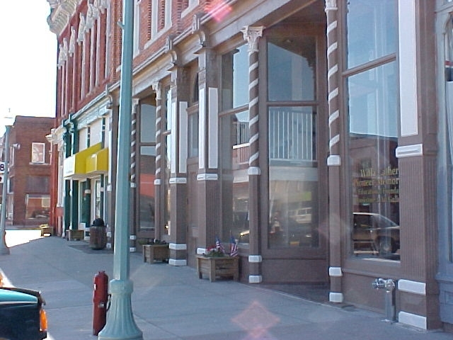 Red Cloud Opera House and strorefronts of downtown